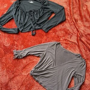 Two early 2000’s yoga shrugs M/S